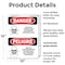 Signmission Pesticide Storage Area Personnel Only Danger Sign, Plastic, 10in W x 14in L, 2PK OS-2PACK-DS-P-1014-VS-2036 - alternate 3
